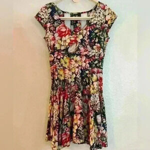 Abercrombie & Fitch Sleeveless Floral Midi Dress